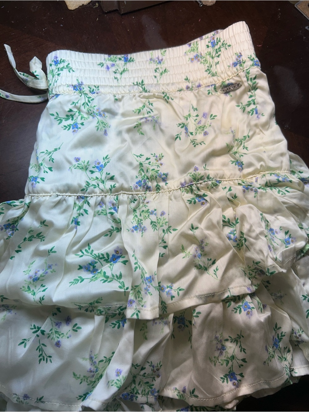 PINK Victoria's Secret Ruffle Skort with Floral Print